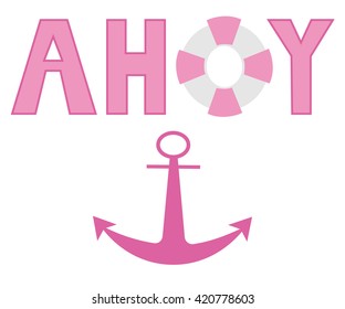 Pink Ahoy Anchor