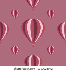 Globos de aire rosado. Patrón sin foco.
