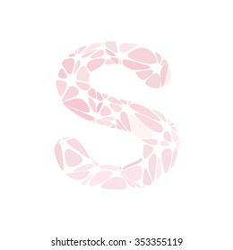 Pink Alphabet Cell Style, Creative Design Templates