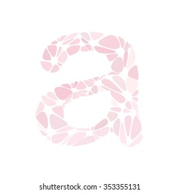 Pink Alphabet Cell Style, Creative Design Templates