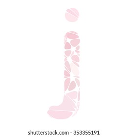 Pink Alphabet Cell Style, Creative Design Templates