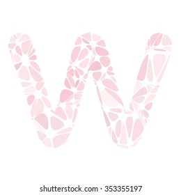Pink Alphabet Cell Style, Creative Design Templates