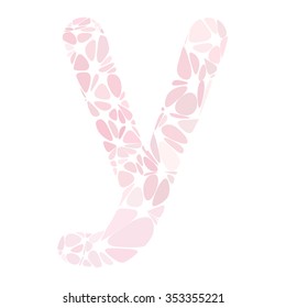 Pink Alphabet Cell Style, Creative Design Templates
