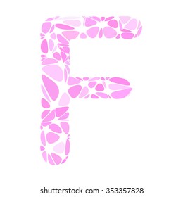 Pink Alphabet Cell Style, Creative Design Templates