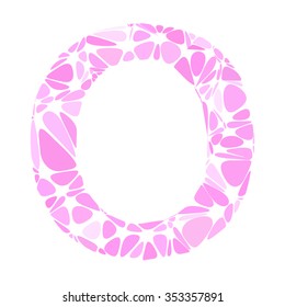 Pink Alphabet Cell Style, Creative Design Templates