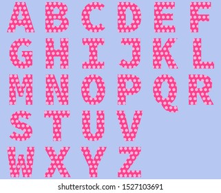 Pink Alphabet Polka Dot Ornament Stock Vector (Royalty Free) 1527103691 ...