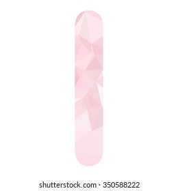Pink Alphabet Polygon Style, Creative Design Templates