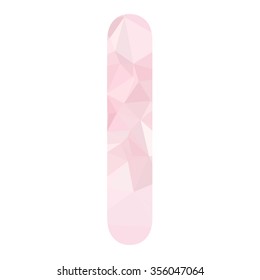 Pink Alphabet Polygon Style, Creative Design Templates