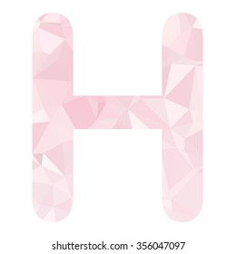 Pink Alphabet Polygon Style, Creative Design Templates