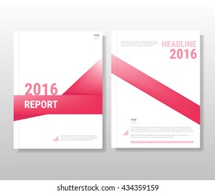Pink annual report Leaflet Brochure Flyer template A4 size design, book cover layout design, Abstract yellow presentation templates