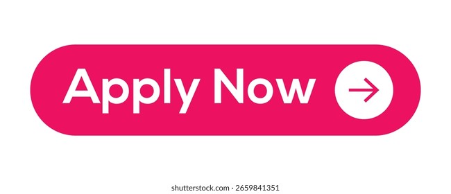 Pink Apply Now Button with Arrow Icon for Web and Form UI