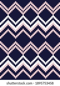Pink Argyle, diamond shape seamless pattern background suitable for fashion textile, knitwear, graphics