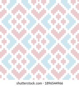 Pink Argyle, diamond shape seamless pattern background suitable for fashion textile, knitwear, graphics