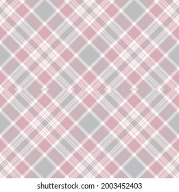 Pink Argyle Plaid Tartan textured pattern design for fashion textiles and graphics