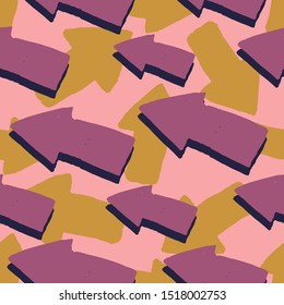 Pink arrow seamless pattern. Cute arrows pattern backdrop. For book covers, wallpapers, graphic art, wrapping paper and textile design. Vector illustration
