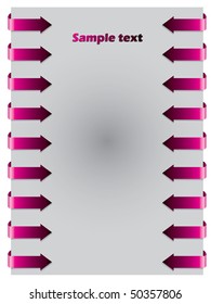 Pink arrows form both side