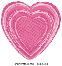 Pink Art Heart