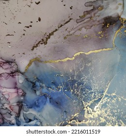 Pink Art Paint. Vector Oriental Watercolor. Vector Light Painting Gold Water Color Marble. Blue Marble Background. Golden Alcohol Ink Marble. Pink Ink Vector Pattern. Metal Alcohol Ink Watercolor.