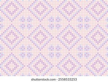 Pink art tradition soft fabric culture background vector illustration.