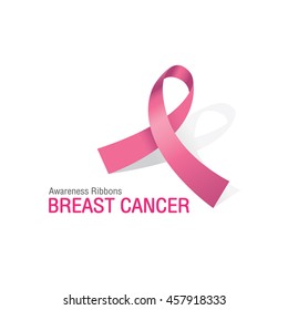 The Pink Awareness Ribbons of Breast cancer
Vector illustration.
