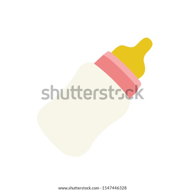 Download Pink Baby Bottle Emoji Vector Milk Stock Vector Royalty Free 1547446328