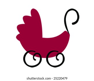 pink baby carriage