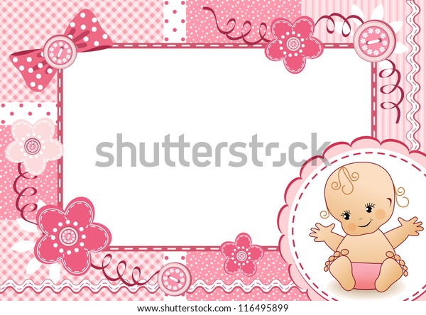 Cadre Bebe Rose Illustration Vectorielle Image Vectorielle De Stock Libre De Droits