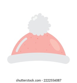 Pink Baby Hat On White Background