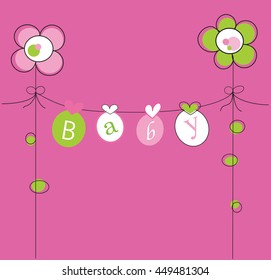 Pink Baby Invitation