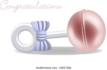 Pink Baby Rattle