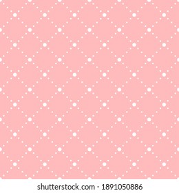 pink baby repetitive background with dots. vector seamless pattern. classic stylish texture. fabric swatch. wrapping paper. continuous print. design element for textile, apparel, phone case