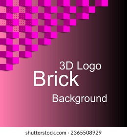 rosafarbener Hintergrund 3D-Stein zur Illustration Vektorgrafik10.