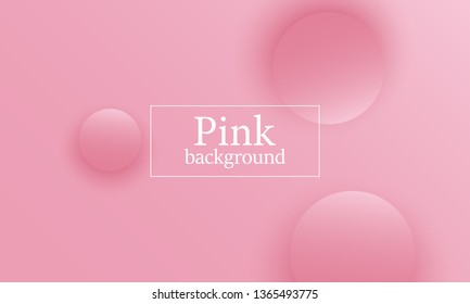 Pink background. 3d design. Dynamic elements. Minimal cover. Landing page. Modern fluid gradient. Vector illustration.