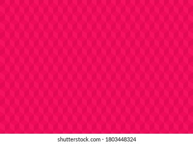 Pink background with 3d squares. Seamless vector Illustration. Geometric design for web, print for wrapping, fabric, poster, etc. Follow other mosaic patterns in my collection.