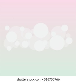 Pink background, abstract Bokeh White Christmas. vector