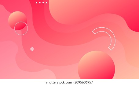 Pink background with abstract Gradient background. Liquid composition. designs for posters, leaflets, vector illustrations 