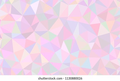 Pink background. Abstract polygonal vector. Triangular geometric sample. Great design for your  leaflet