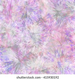 Pink background. Abstract seamless vector pattern of formless stains. It looks like a floral pattern painted in watercolor