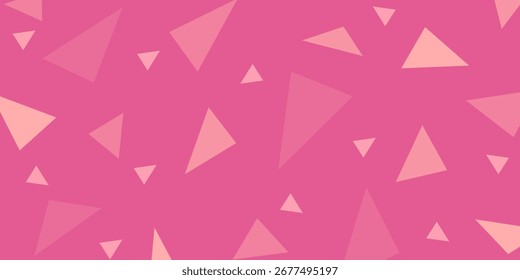Pink background with abstract triangle pattern. Design for banners, posters, social media.