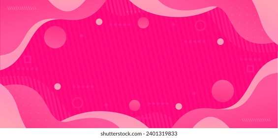 Fondo rosa con formas