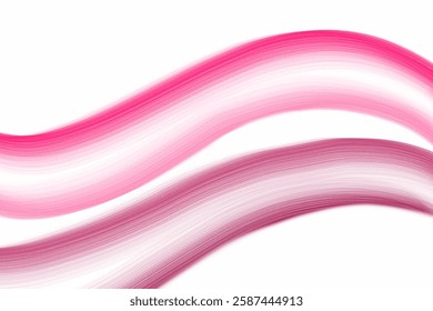 pink background abstract wavy brush strokes on white background