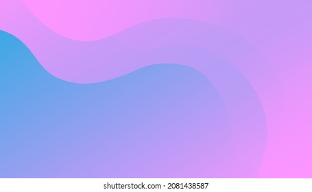 rosafarbener Hintergrund mit abstrakter Wavy. Minimale Geometrische Farbverlauf-Layout-Bildschirmhintergrund. EPS10