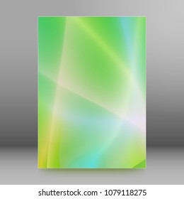 Pink background advertising brochure design elements. Blurry light glowing graphic form for elegant flyer. Vector illustration EPS 10 for booklet layout, wellness leaflet, newsletters