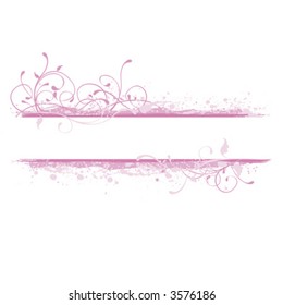Pink background, banner design element
