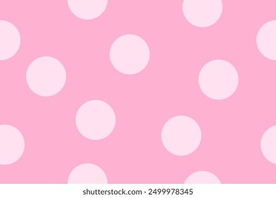 Arrière-plan rose avec grande illustration à motif polkadot