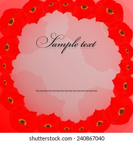 Pink background for a card.