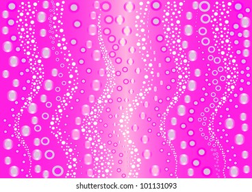 Pink background with circles