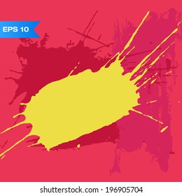 Pink background with color blots