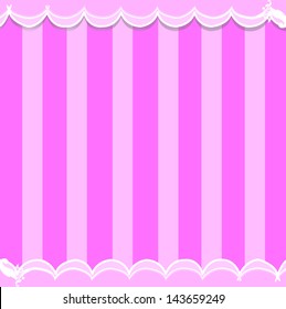 pink background with colored vertical stripes