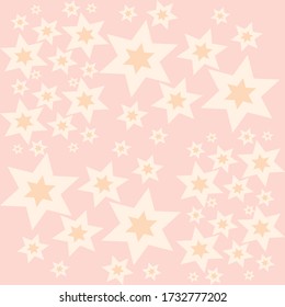  pink background with colorful stars